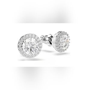 Una Angelic Stud Earrings – Swarovski Crystal Pavé | Rhodium Plated
